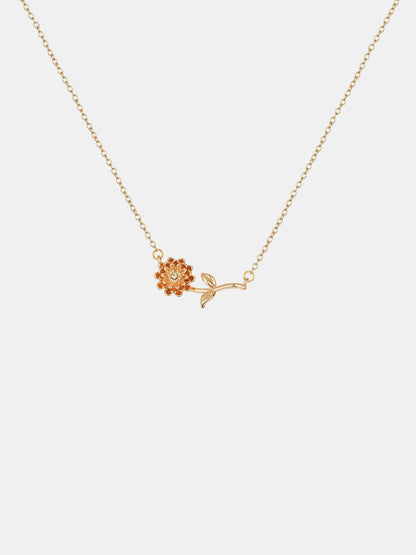 Flora Birthstone Necklace