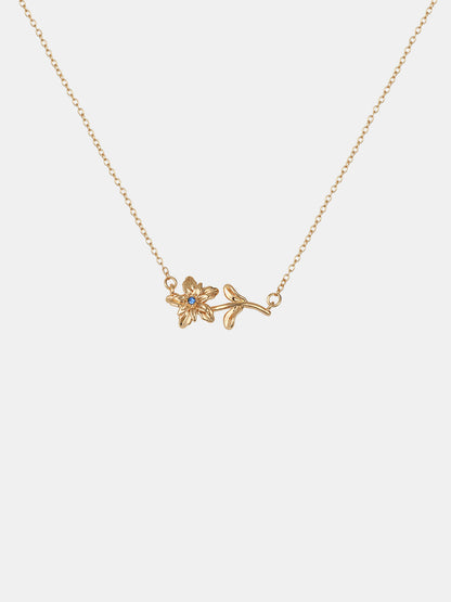 Flora Birthstone Necklace