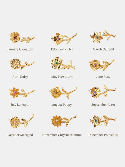 Flora Birthstone Necklace