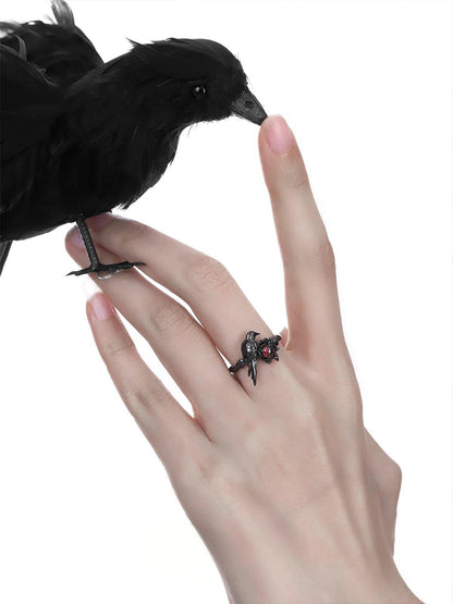 Sanguine Crow Ring