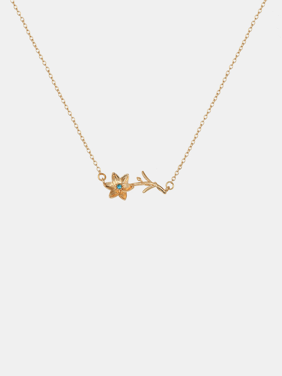 Flora Birthstone Necklace