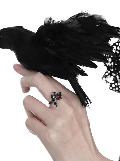 Sanguine Crow Ring