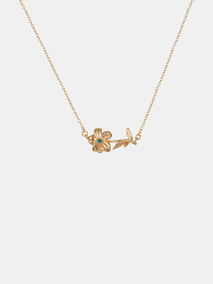 Flora Birthstone Necklace
