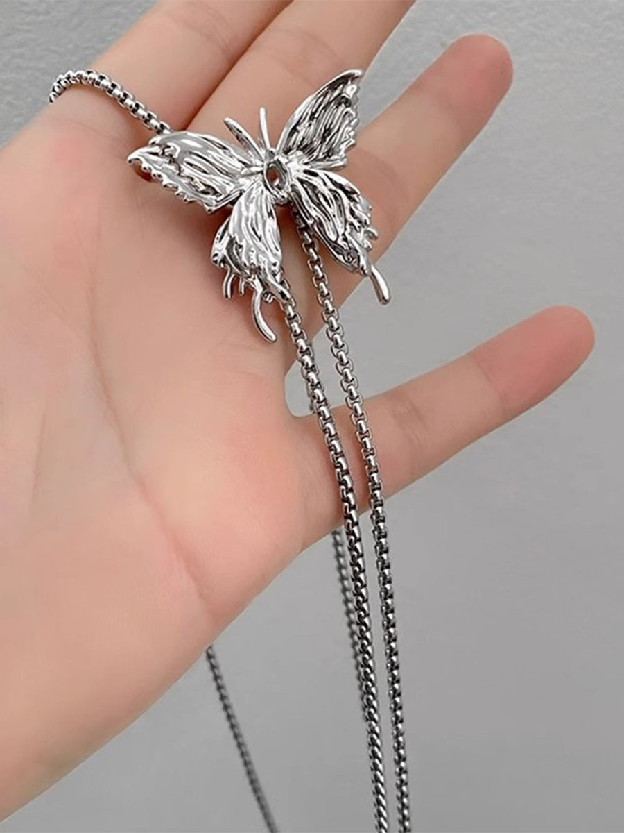 Butterfly Path Bolo Necklace