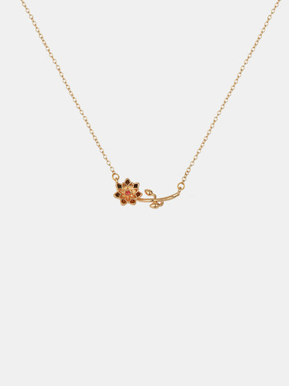 Flora Birthstone Necklace