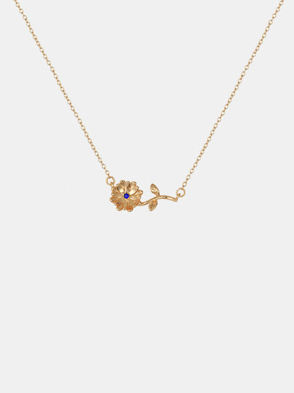 Flora Birthstone Necklace